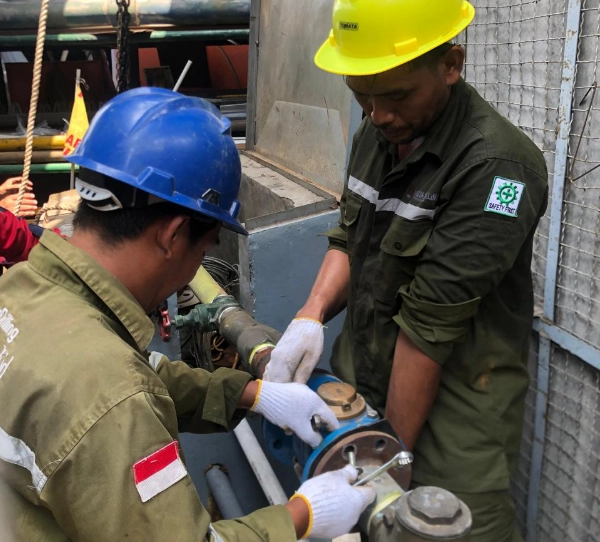 Pemeliharaan Saluran air tanah PT Maju Indonesia2